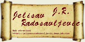 Jelisav Radosavljević vizit kartica